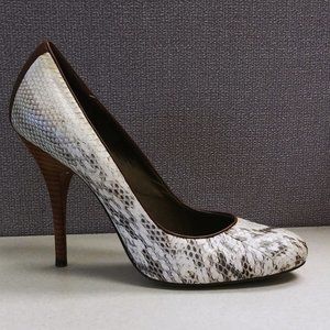 B. Makowsky "Neve" Snake Print Heels